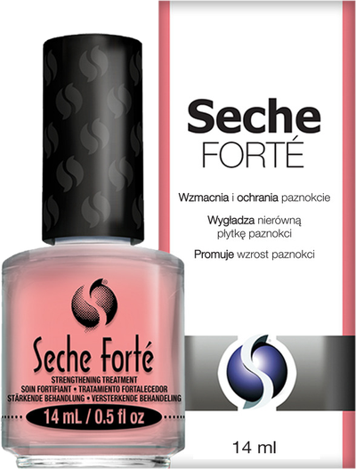 Seche Forté™ — buteleczka i opakowanie
